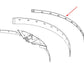 Strip schraper frame
