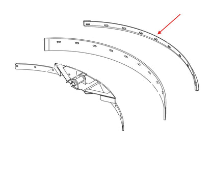 Strip schraper frame
