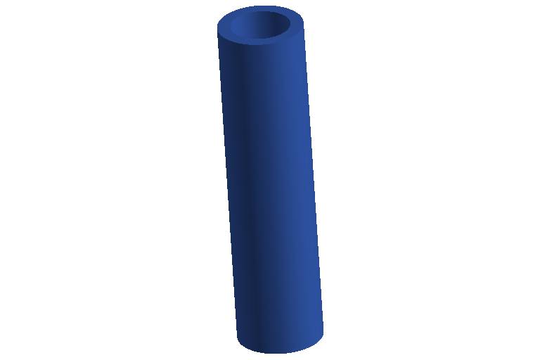 Blauwe persluchtslang 10mm