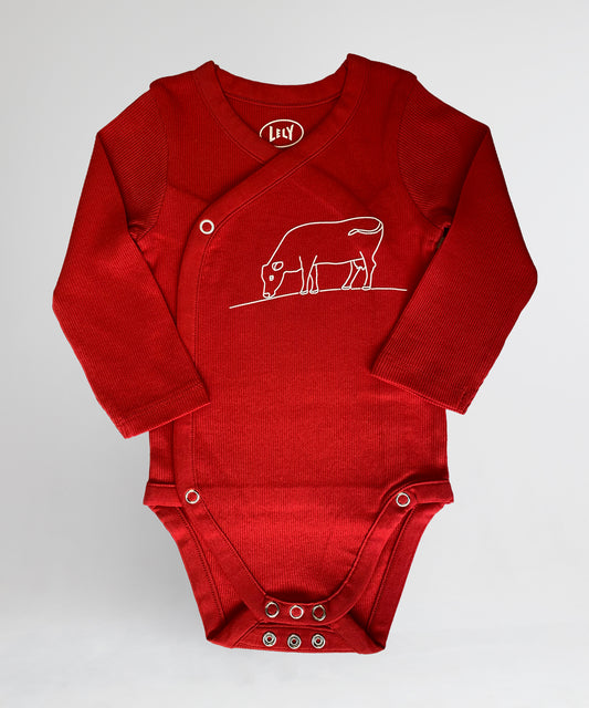 Romper kids rood 62/ 68