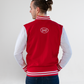 Jas unisex rood/wit