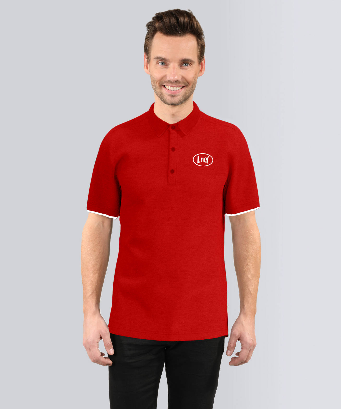 Polo heren rood
