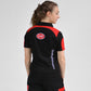 Polo dames zwart-rood