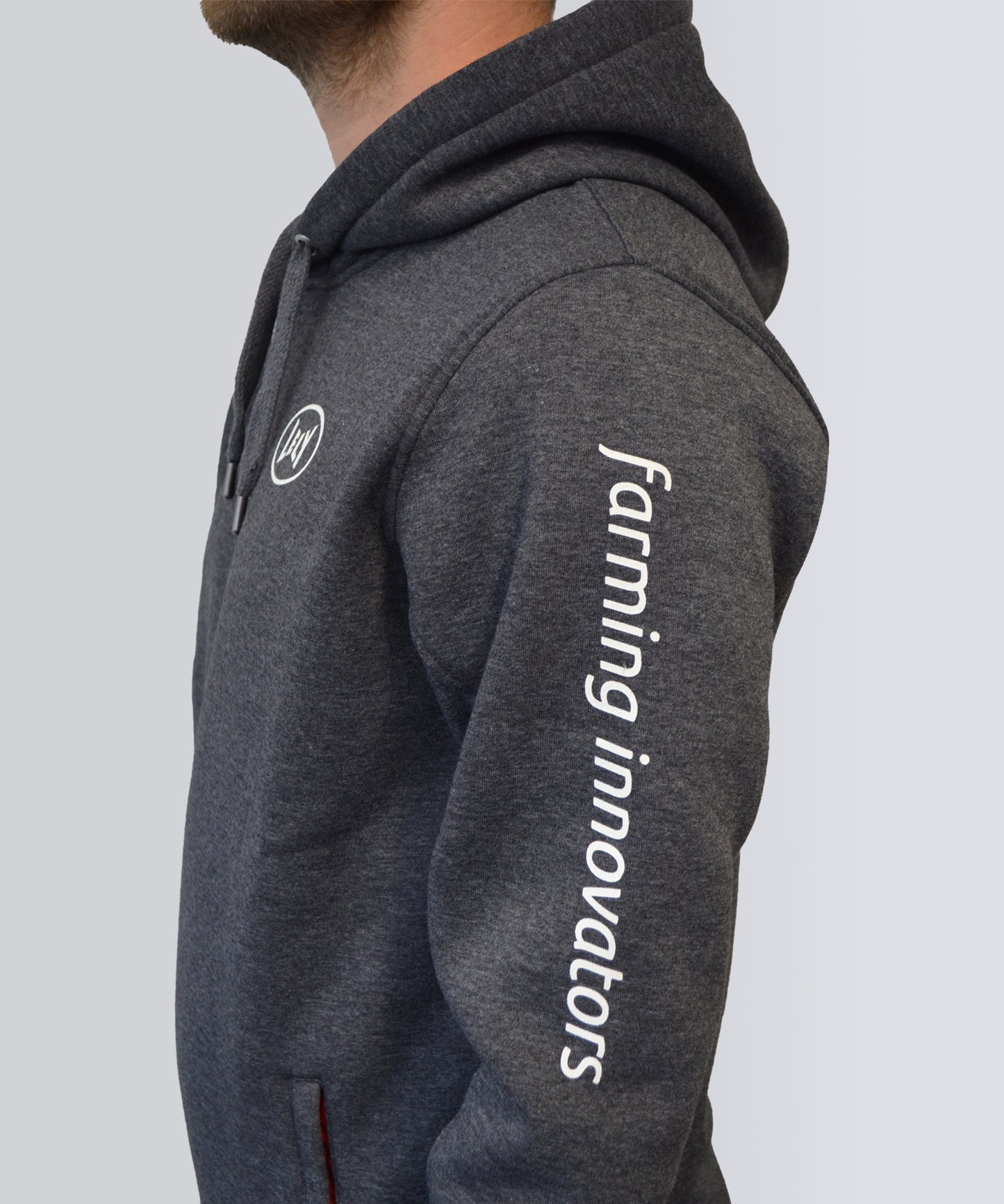 Hoodie unisex grijs