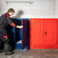 Chemische voorraadkast - 1310x1220x520 mm -  rood