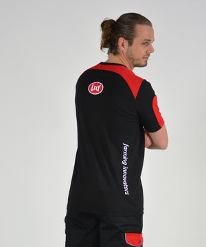 T-shirt unisex zwart-rood