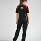 T-shirt unisex zwart-rood