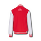 Jas unisex rood/wit