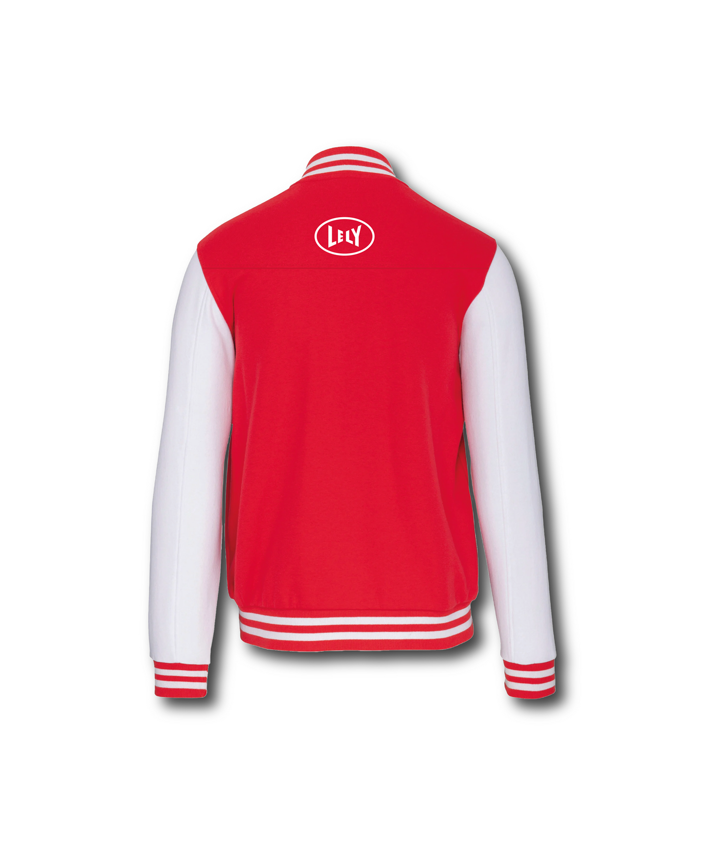 Jas unisex rood/wit