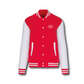 Jas unisex rood/wit