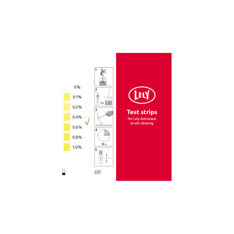 Test strips voor borstelreiniging