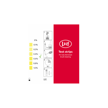 Test strips voor borstelreiniging